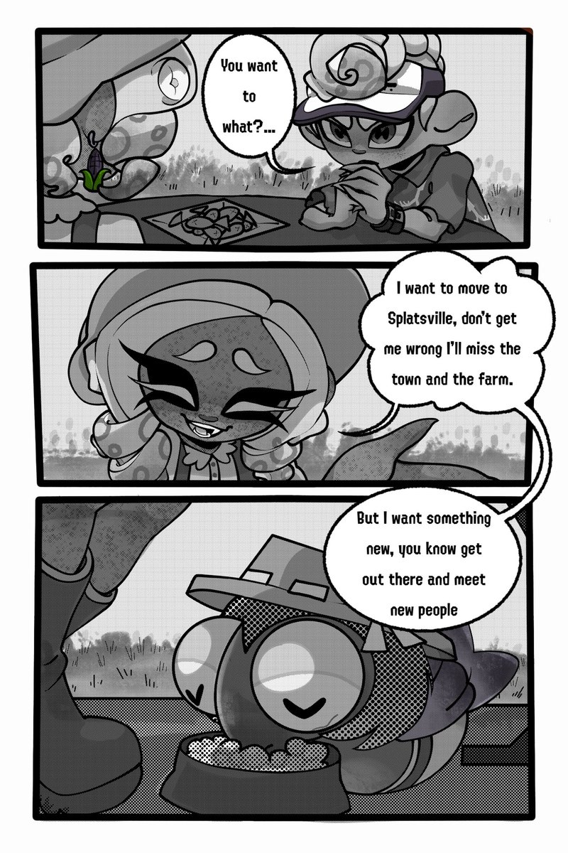 IWillFightCod's tweet photo. “Rural Ruckus: From Fields to Rank” Comic page one
Color + non-color
#Splatoon #splatoonoc #splatooncomic https://t.co/INZSg3ZCYI