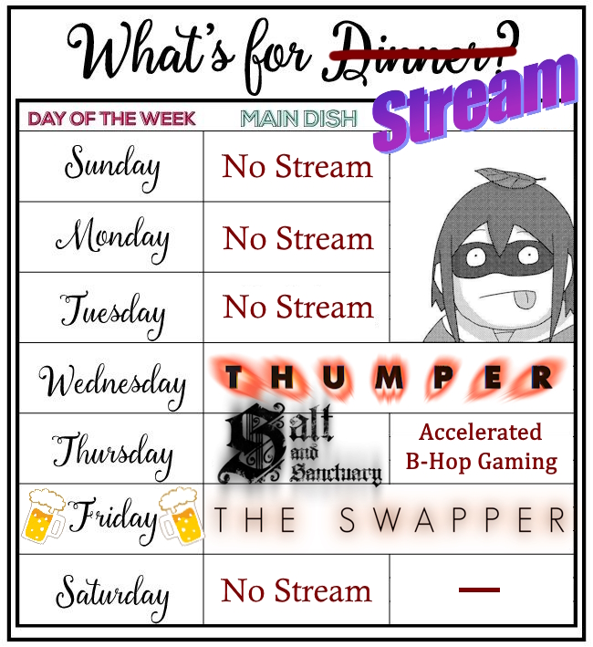 ShochuFiend's tweet photo. [ Stream Schedule ]
+ March 11th - 16th +
= all streams @ 6pm PDT

If your brain is feeling dumb, consider subjecting it to three torturous video games in a row in three days.  The results will speak for themselves come Friday night...

#Vtuber #ENVtuber https://t.co/QG263d4YJp