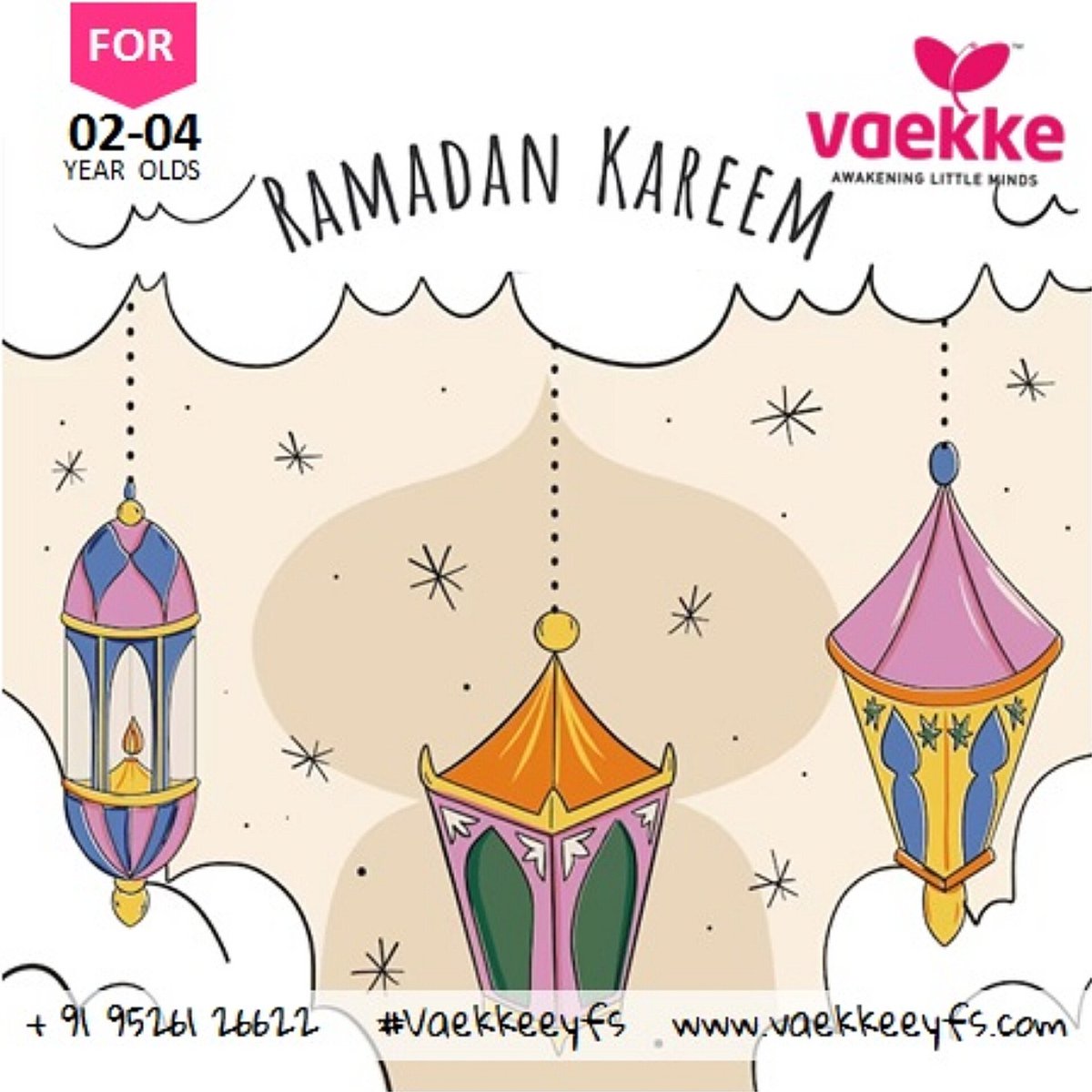 VaekkeEYFS's tweet photo. RAMADAN KAREEM 🌙✨
Wishing everyone a blessed Ramadan filled with joy, reflection & unity.
May this holy month bring peace & blessings to all.
Ramadan Kareem!
#Ramadan #RamadanKareem #Vaekkeeyfs #DeviceFreePresschoolProgram #PreparingForKindergarten #HomeSchooling #EYFS https://t.co/OjjWWuAAiN