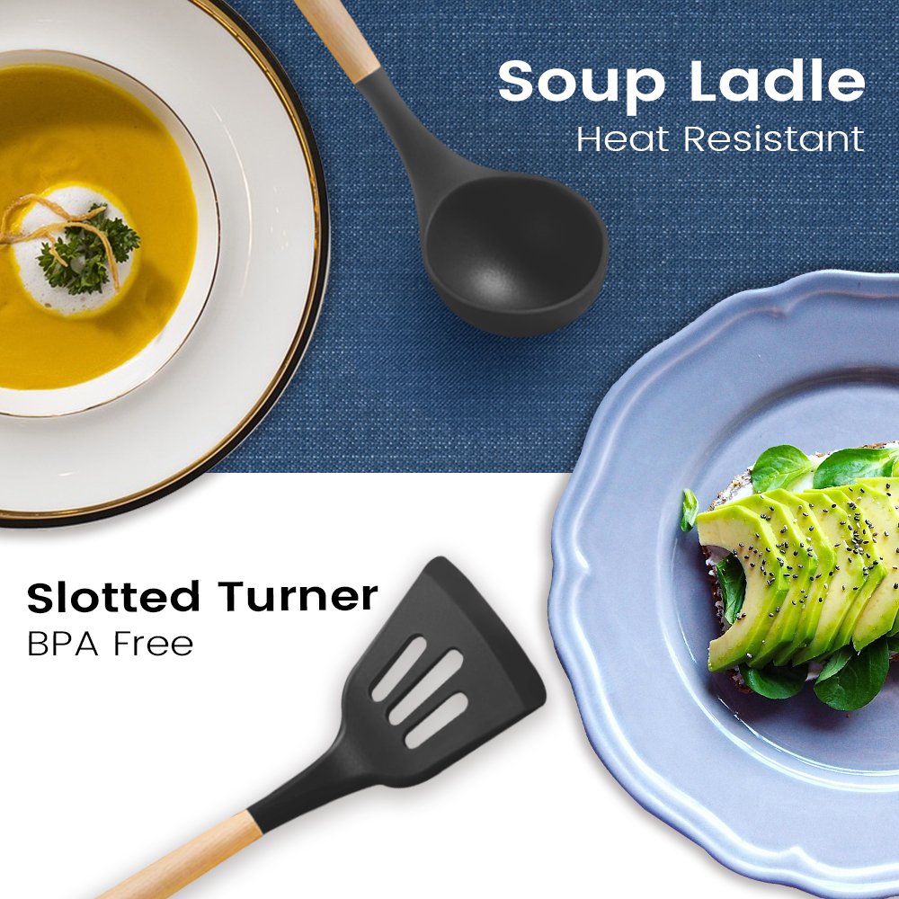 ChefPower__'s tweet image. &quot;Exciting News!&quot; Introducing our latest cookware utensil set - the perfect duo for your kitchen adventures: our stylish ladle and turner! Keep your eyes peeled for the upcoming details!👏👏👏