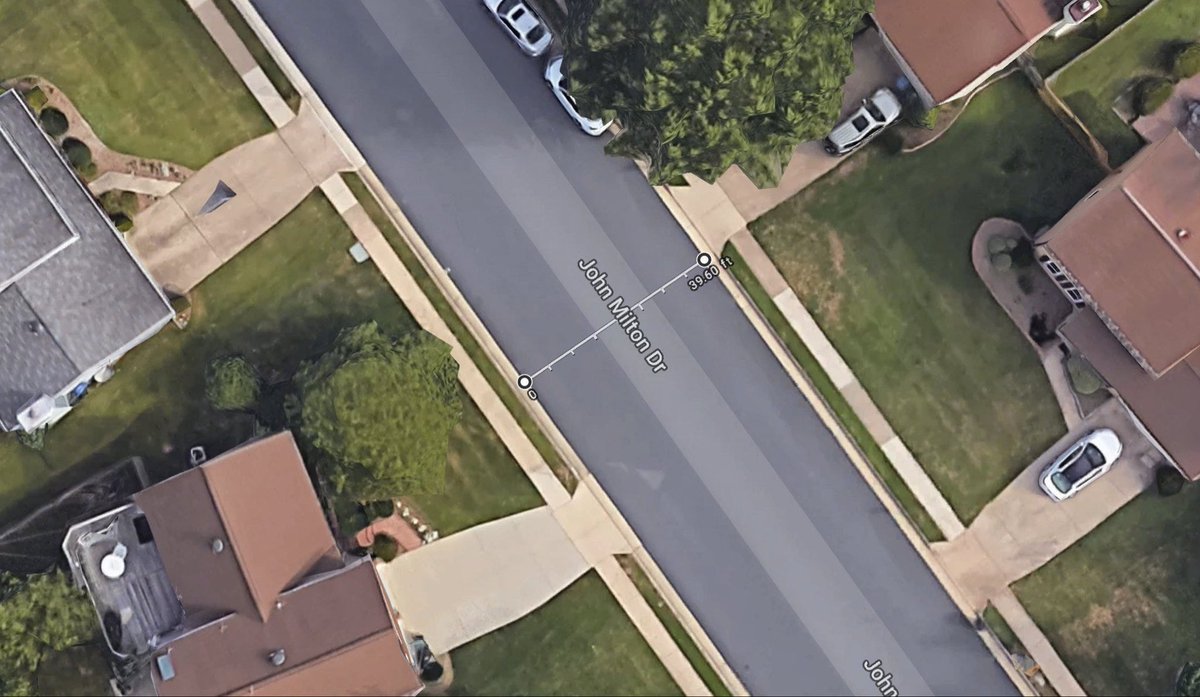 <a href="/ErnieBrownII/">Ernie</a> Much of suburban America is codified to

2 25’ setbacks
2 5’ sidewalks
2 5’ planter strips 
36’ curb-to-curb

That’s 106’ between buildings.  
Urbanism is not possible at such geometries.