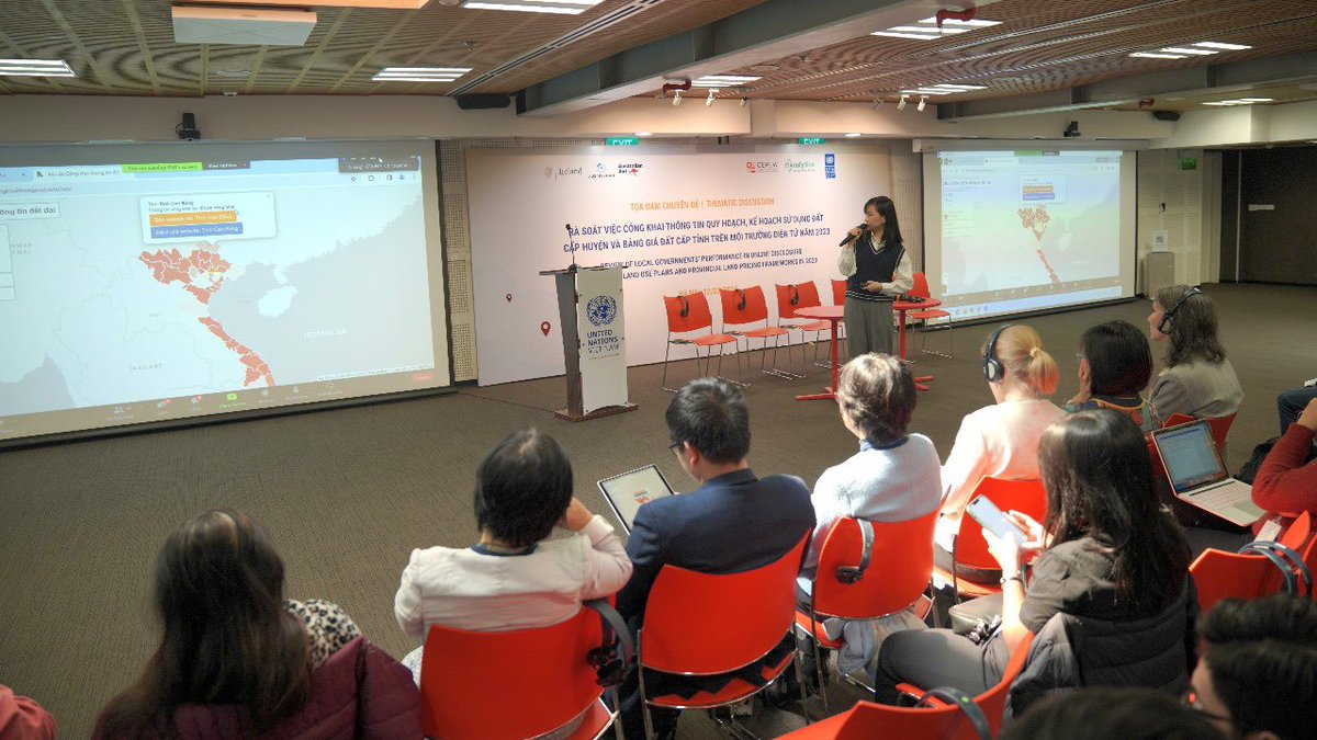 RamlaKhalidi's tweet photo. #LandTransparency is 🔑 in mitigating the risks of citizen complaints & disputes.
🙏🏼 to @DFAT & @irlembvietnam support, our 3rd annual review shows improved performance by local governments in disclosing land information critical for enforcing new Land Law from Jan 2025. https://t.co/eErwVL2VlC