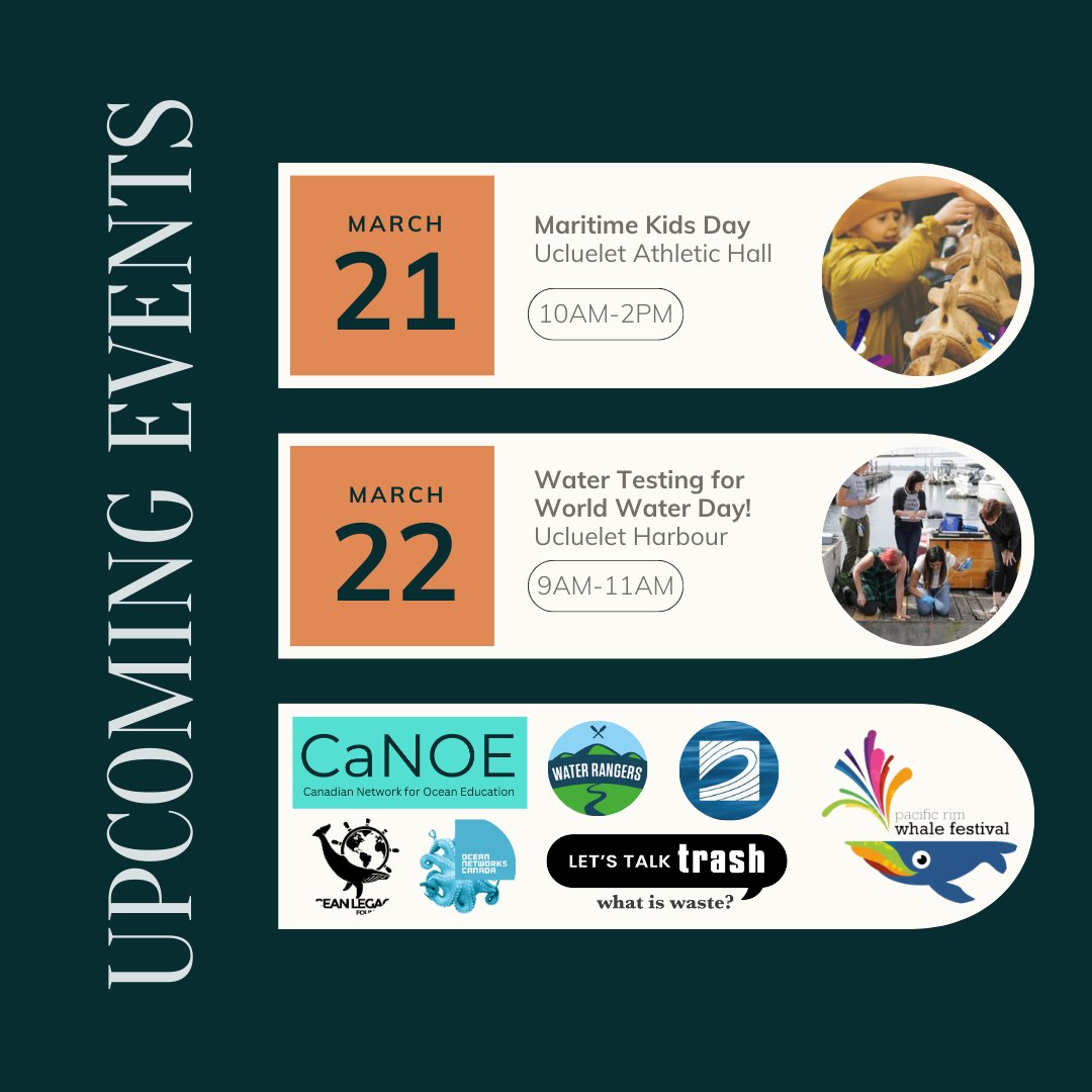 We are thrilled to participate in the Pacific Rim Whale Festival this year alongside many of our friends! Check out the event calendar for details! Hope to see you there!
pacificrimwhalefestival.com/calendar?gad_s…