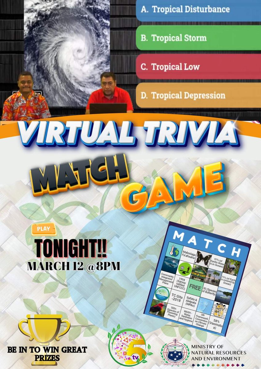 TV5Samoa's tweet photo. Play with us tonight 😊 https://t.co/7MbuKHAY8e