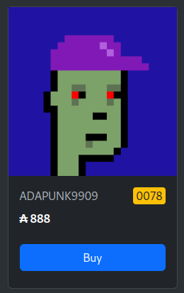 This zombie is for sale at adapunks.io join the ADAPunks family with one of the most exclusive attributes.

adapunks.io/punk?id=22b38c…
#Cyptopunks #adapunks