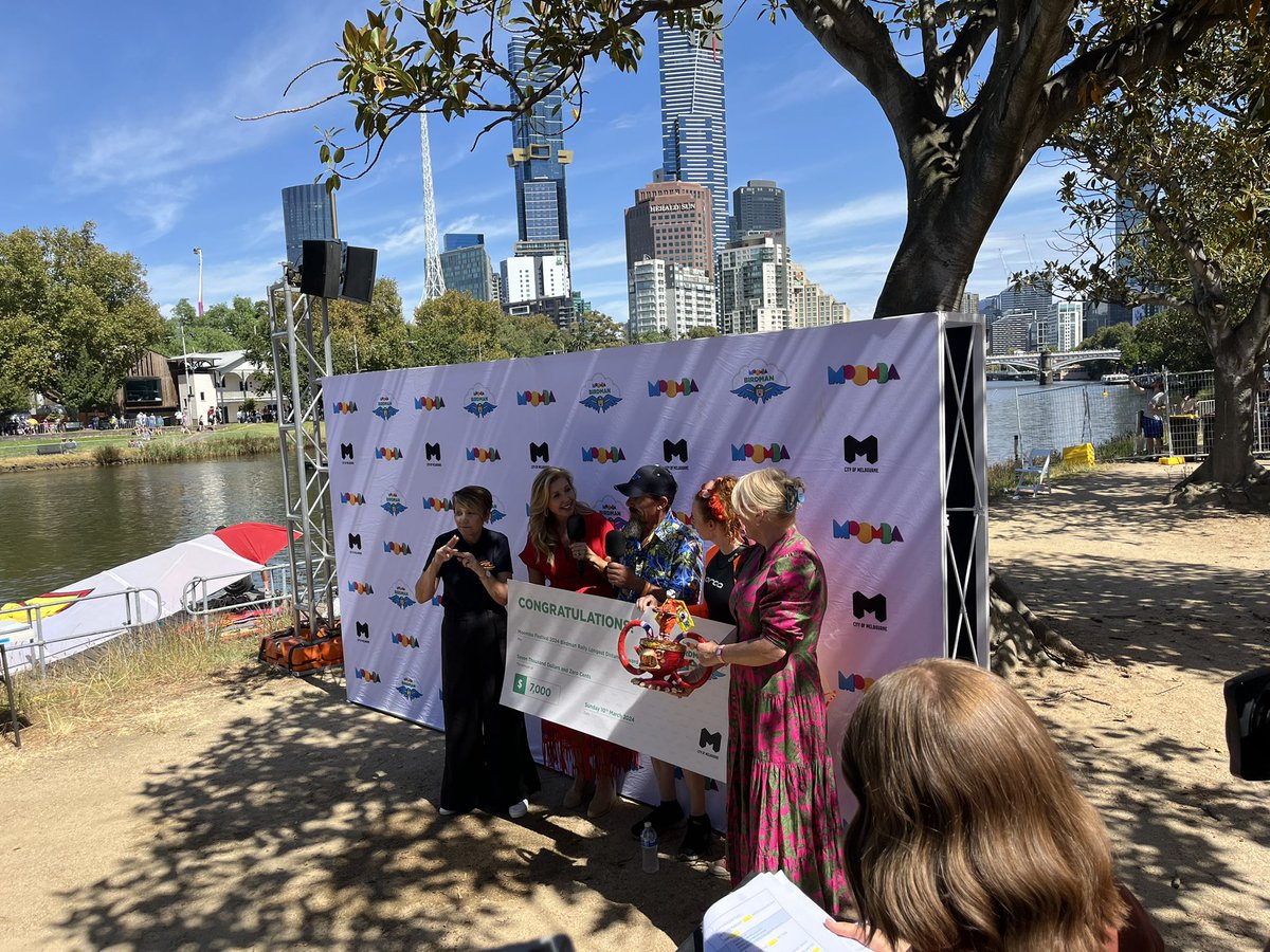 LysaghtSteph's tweet photo. A very big thank you to everyone who made a donation to the @MelbourneLMCF for the #BirdmanRally. Your support will go to great causes around Melbourne. Many, many thanks to you all. 

@RMIT @LordMayorMelb @MelbourneLMCF @consularcorps @ukinaustralia  @Channel9 https://t.co/BNQBLhy2Bm