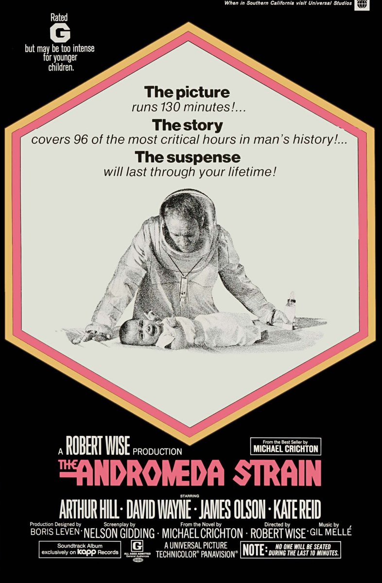 Released March 12, 1971(US & Canada).
#TheAndromedaStrain
#mystery #thriller #scifi #sciencefiction