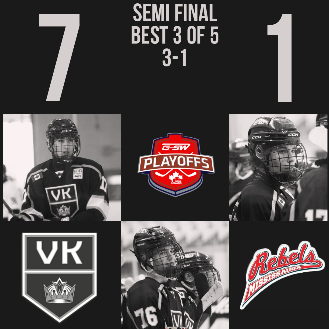 2008Vk's tweet photo. Finals clinched.  For the 5 straight season, this program has made it to the @gthlhockey final.  #hockey #hockeygame #finalride #rollvk #letsgo #consistency #striveforgreatness https://t.co/3kqNCDO6lS