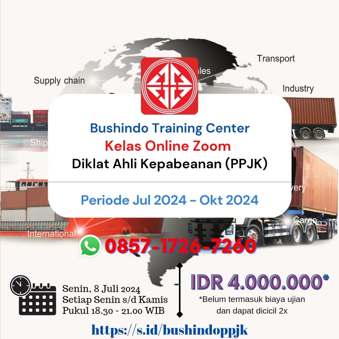 LP_Bushindo's tweet photo. Telah dibuka pendaftaran Kelas Online Zoom Diklat Ahli Kepabeanan (PPJK) Periode Juli 2024 - Oktober 2024

Untuk informasi lengkapnya hubungi kami di: 0857-1726-7260 atau kunjungi https://t.co/dDo2T9nyuE

#diklatppjk #diklatahlikepabeanan #hscode #klasifikasibarang #nilaipabean https://t.co/N1EtY8JGGK