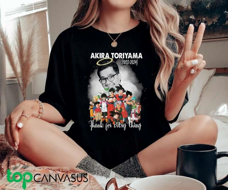 topcanvasus's tweet photo. Dragon Ball Akira Toriyama 1955-2024 Thank For Every Thing Shirt
https://t.co/dZUPD41eaE https://t.co/rrgAp4CSw8