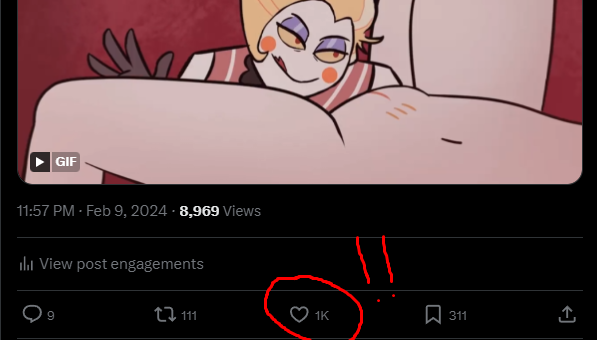merotiik's tweet photo. In ONE DAY, this animation i made early February goes from about 60 likes to 1k!!!

Holy hell, thank you everyone for the all likes and retweets ( and bookmarks 😏)
I'm blown away and i truly appreciate the support!! i was not expecting this!😭💕 https://t.co/a1Ybr1oA3j