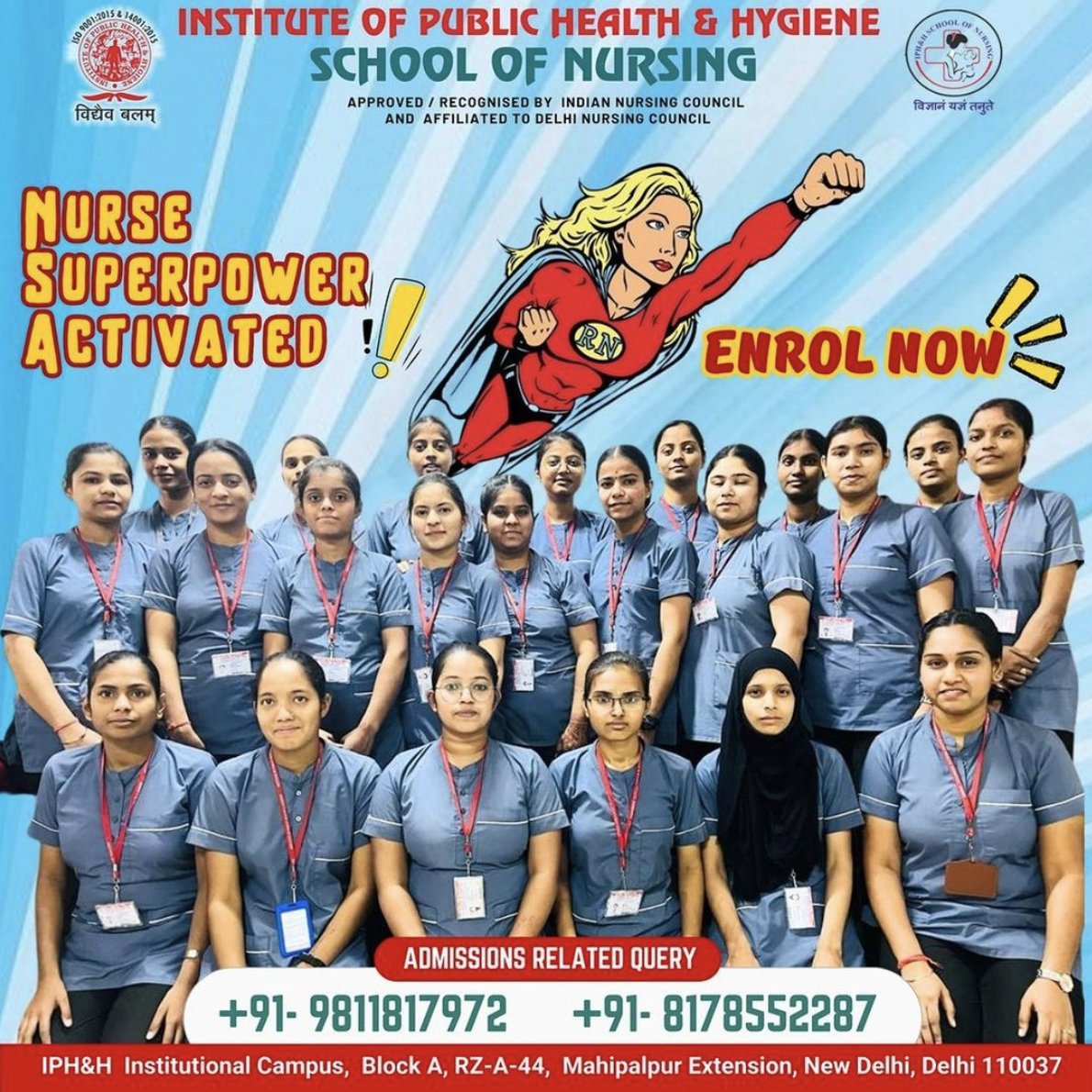 💪 Nurse Superpower Activated
🌈  Nurses have this amazing ability to infuse every moment with genuine care and empathy. 
iphhparamedic.in
👩‍⚕️👨‍⚕️ #NursePower #Gratitude #HealthcareMagic #IPHHDelhi #GNM #ANM