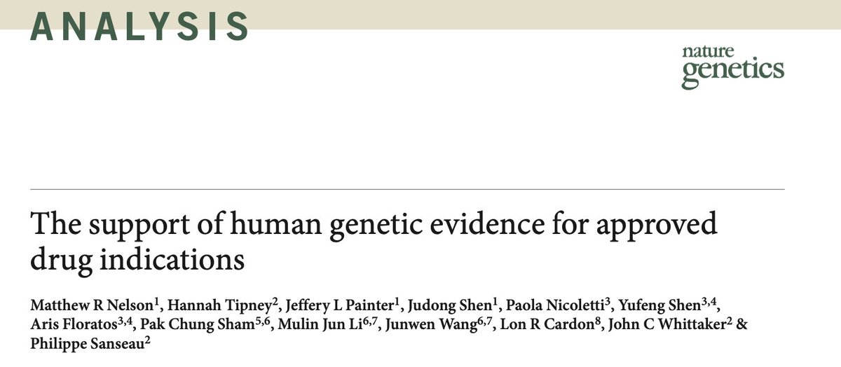 A paper that made a tremendous impact on both the academic and industry human geneticists, that was often cited as a key piece of reference in genetics start-up pitches to investors, that was instrumental behind some big investment decisions was published in @NatureGenet in 2015