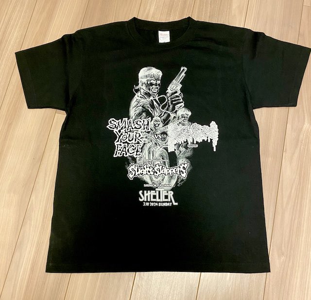 moreru vs. SMASH YOUR FACE 植地毅氏デザインのイベントTシャツを通販