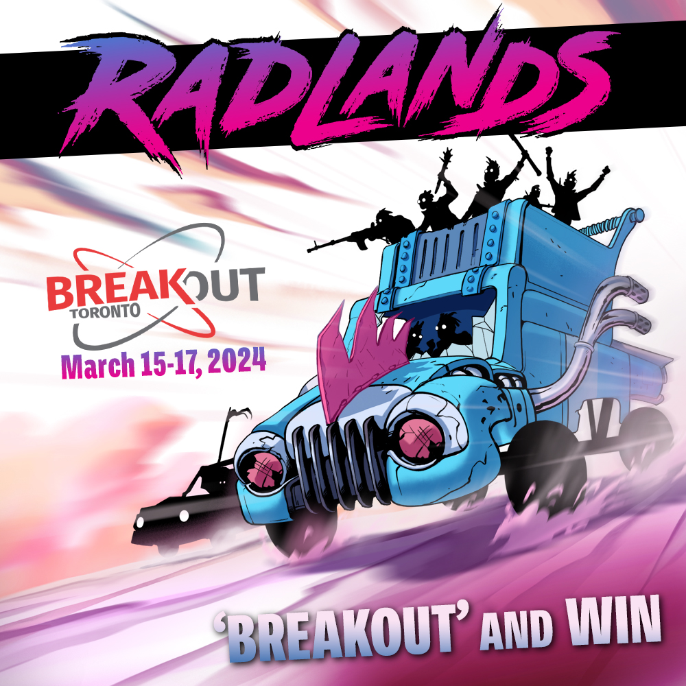 Toronto, are you ready for the apocalypse? ☢️ The @BreakoutCon Radlands Tournament happens THIS WEEKEND at Toronto's biggest board game convention! Sign up today: breakoutcon.com