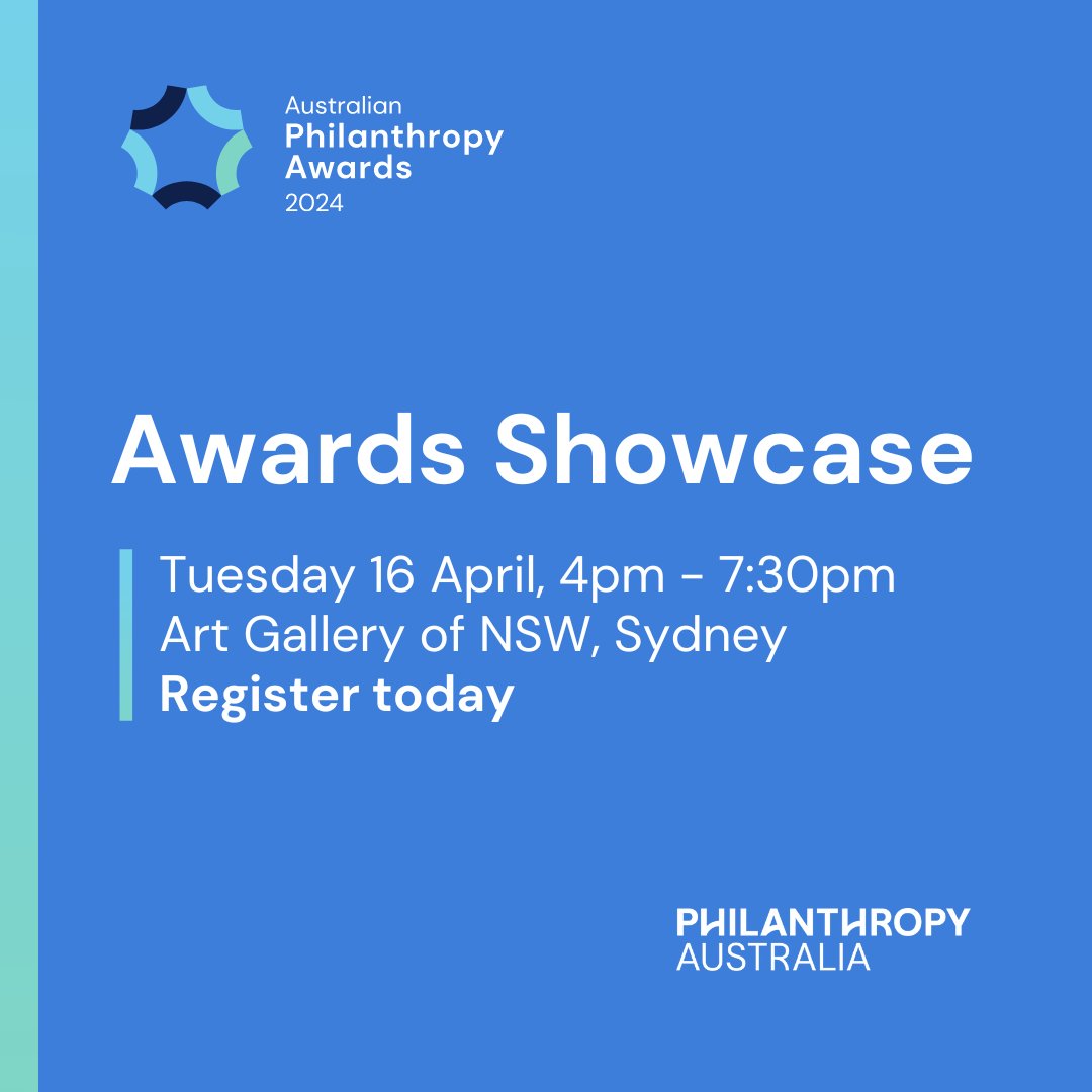 Tickets available now for the Australian Philanthropy Awards 2024 Showcase at Meers Hall, Art Gallery NSW! Join us in recognizing outstanding achievements in contemporary philanthropy. Learn more here: philanthropy.org.au/whats-on/award… #philanthropy