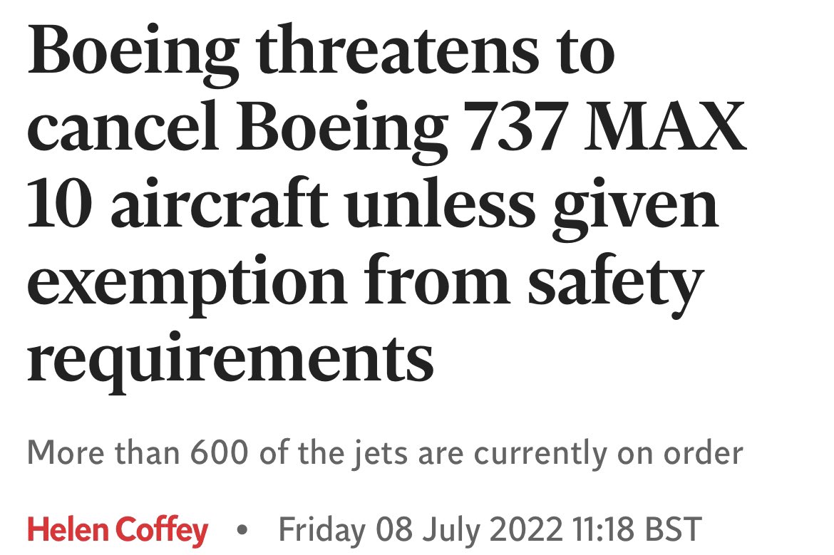 davenewworld_2's tweet photo. This Boeing story from 2022 aged like milk
https://t.co/0pkDgMZizd https://t.co/GiHJSycpkd