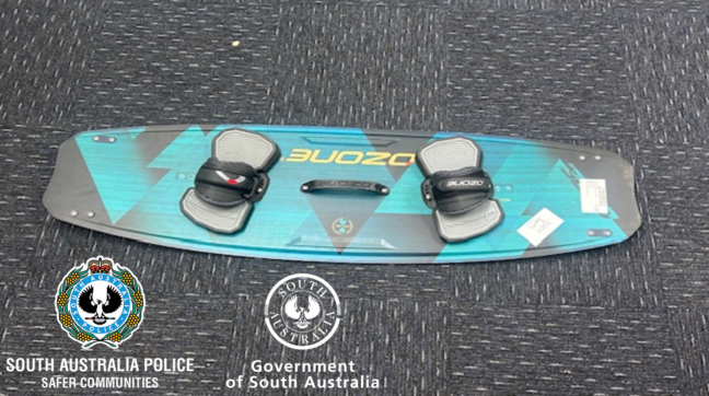 On the afternoon of Tuesday 6 March a kite surfing board was found in the Melrose Park area and has been handed in to police. Police suspect the board was stolen. If you are the owner of this board please attend the Netley Police Station to claim the board.