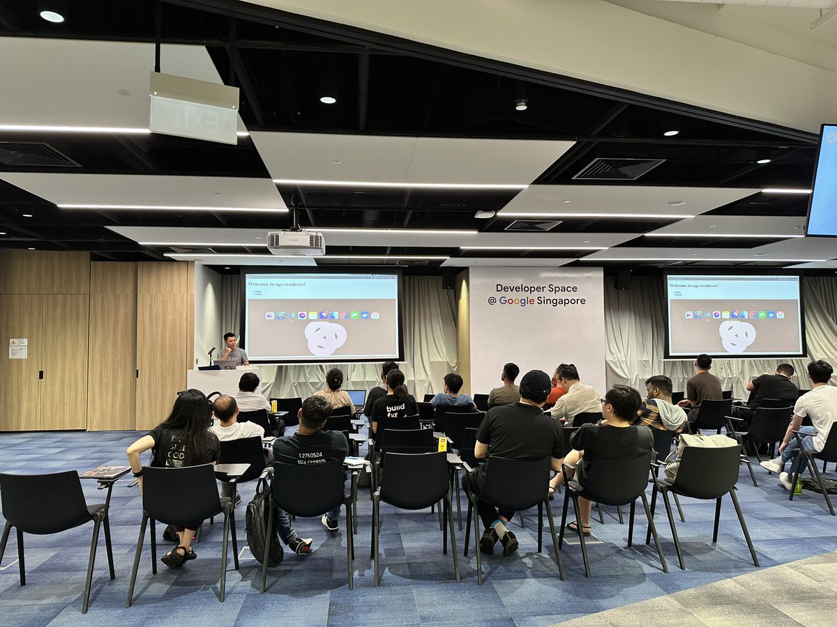 angularsg's tweet photo. Wrapping up yesterday's AngularSG meetup on a high note! Big thanks to @Nartc1410 for flying in from Vietnam, and shoutout to @HienHuuPham for the journey too.
Valuable insights into custom rendering in Angular and great discussions. See you at the next meetup! https://t.co/hm8f3FAbZ2