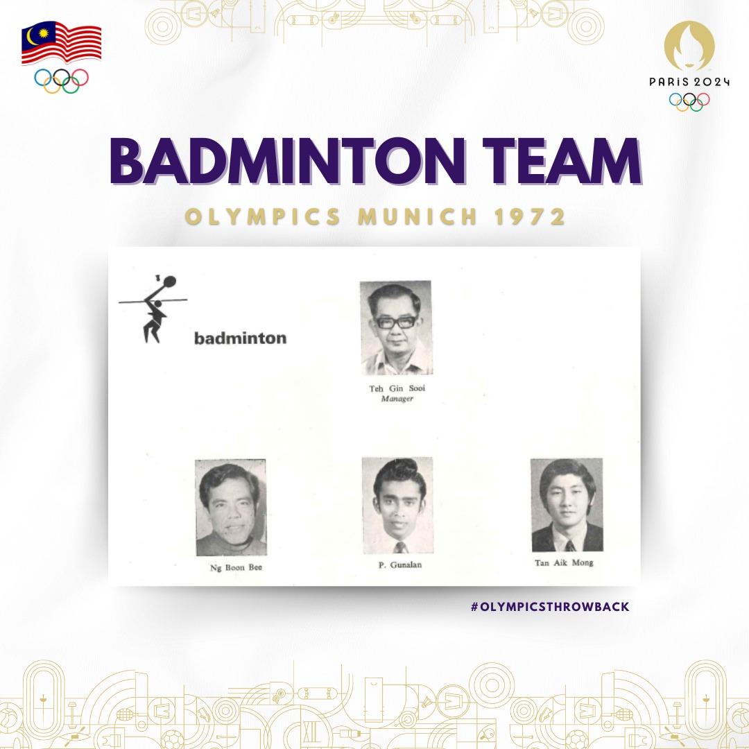 olympicmas's tweet photo. At the Olympic Games 1972 Munich, Badminton made its debut as a demonstration sport before officially becoming an Olympic sport in 1992. #OlympicMAS #OlympicThrowback https://t.co/qo57oxD6cy