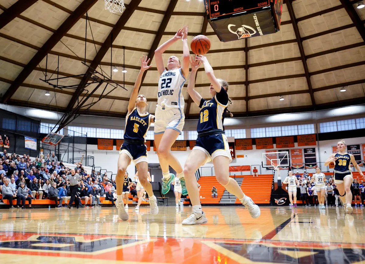Defense brings home the win vs a great Haslett team tonight in the Regional Semifinal! Next game is Tecumseh, Wednesday at 7pm for the Regional Title! (Photo credit to LSJ)