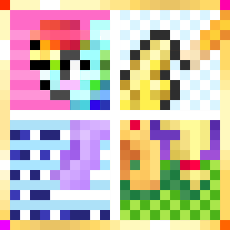 Pixel art! It looks better if you stand back #MLP