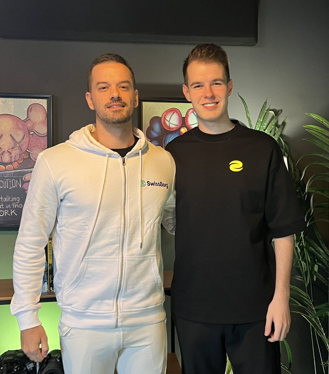 KevinWSHPod's tweet photo. Tomorrow I am releasing a podcast with this champ @vsadkovv , the Founder and CEO of @eesee_io !

Vova is an amazing dude, full of passion and contagious energy that couldn’t be represented in a better way than by his very own and trademarked ‘Banana Smile’ 😃 

In this episode we talk about :

- the Founder’s blueprint and how he is making it a third time after 2 successful businesses while barely being in his mid - 20ies
- building and selling a business within 9 months during Covid
- Why @eesee_io is changing the game in crypto
- Vova crypto alpha and favorite projects in the space 
- Why moving to Dubai changed his life

And much more !

Cant wait to share this one with y’all 👊🏼