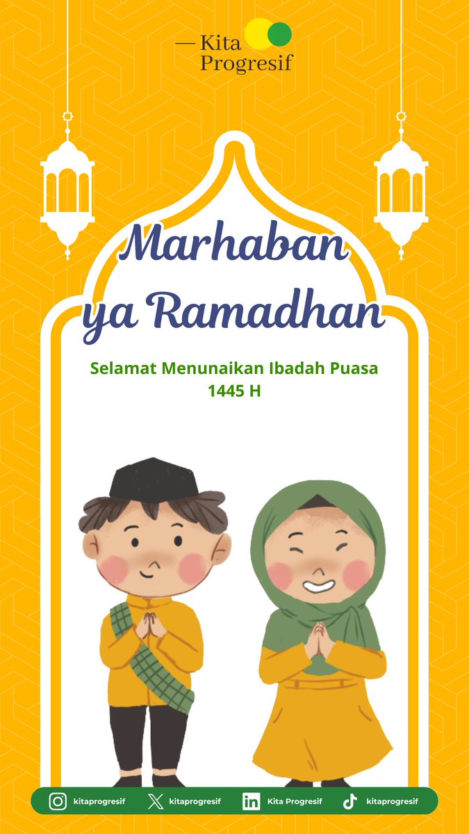 kitapogresif's tweet photo. ✨️Marhaban ya Ramadhan✨️

Selamat menunaikan ibadah puasa bagi #TemanProgresif yang melaksanakan!😇🙏🏻

#BerkaryaBermanfaat
#ProgresifProfesional https://t.co/zJNq4kkpL8