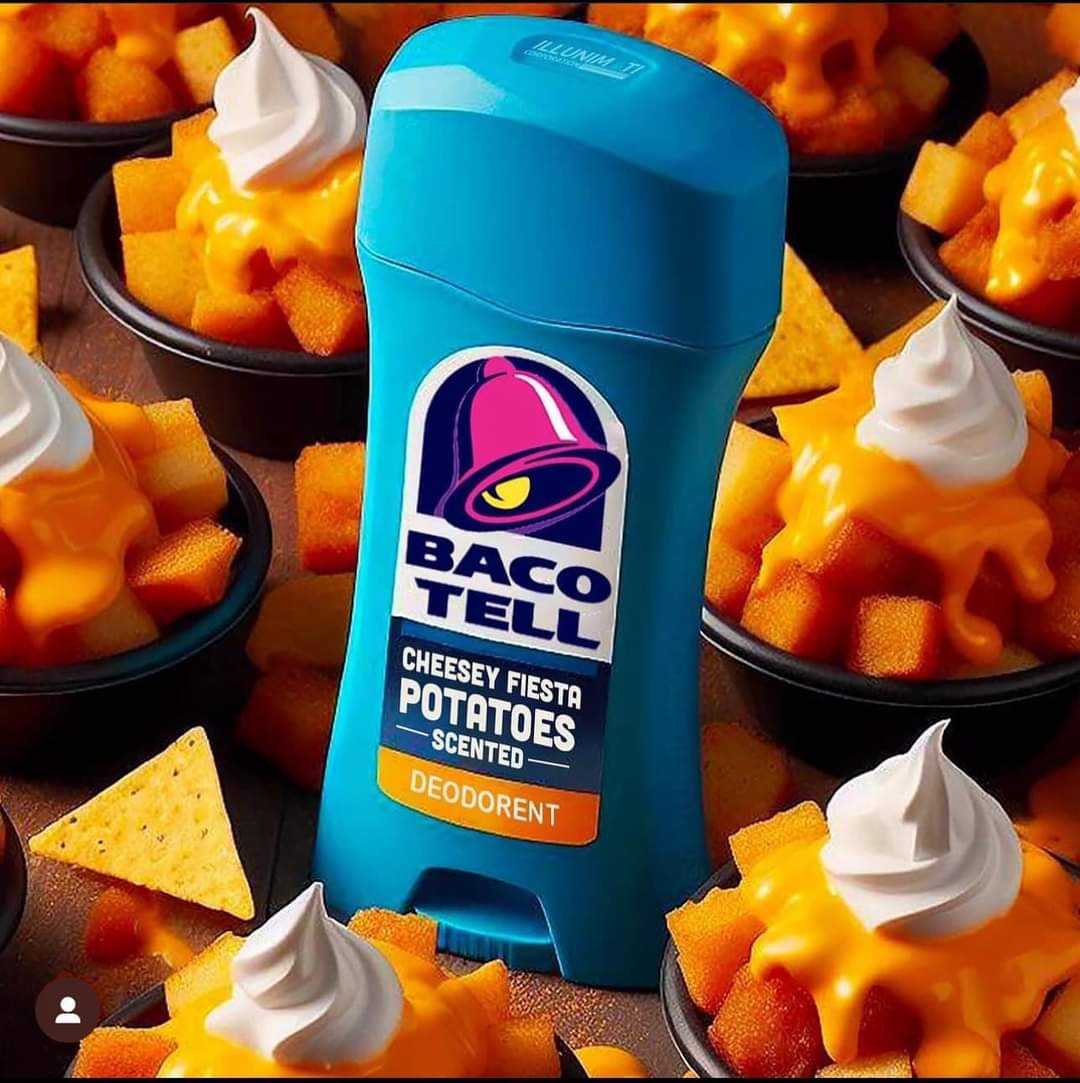 Would you use this deodorant? Yay or Nay? (Part 6) 🤔

#yayornay #food #tacobell #deodorant #scented #cheesy #potatoes