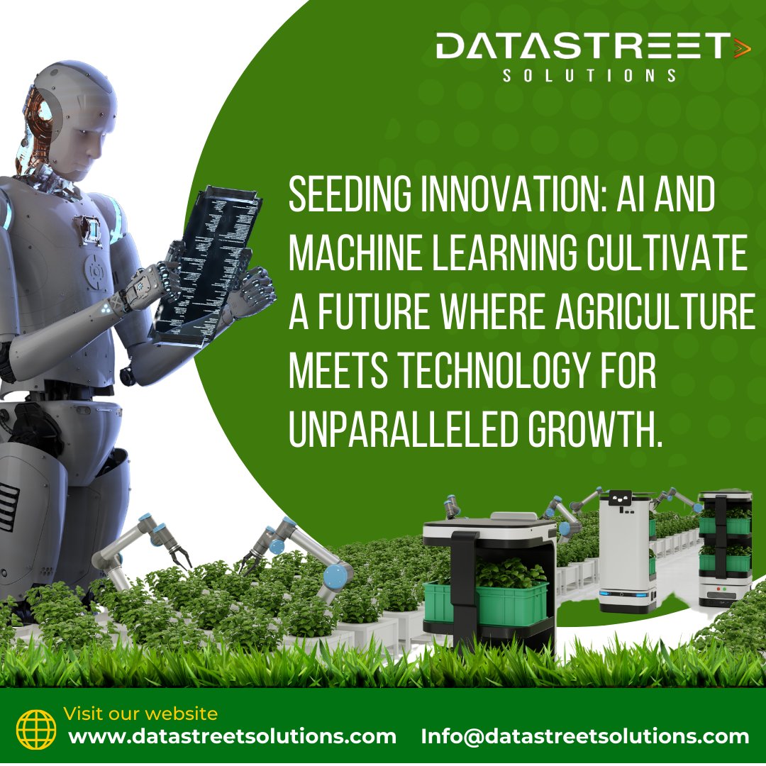 DataStreet_Sol's tweet photo. 🌱 Seeding Innovation: Agriculture Meets Technology with AI and Machine Learning 🚜
#HealthcareInnovation #AI #MachineLearning #RevolutionizingHealthcare #aiinnovations #itservicesprovider #itservices @DataStreet_Sol https://t.co/1M330LMf9f