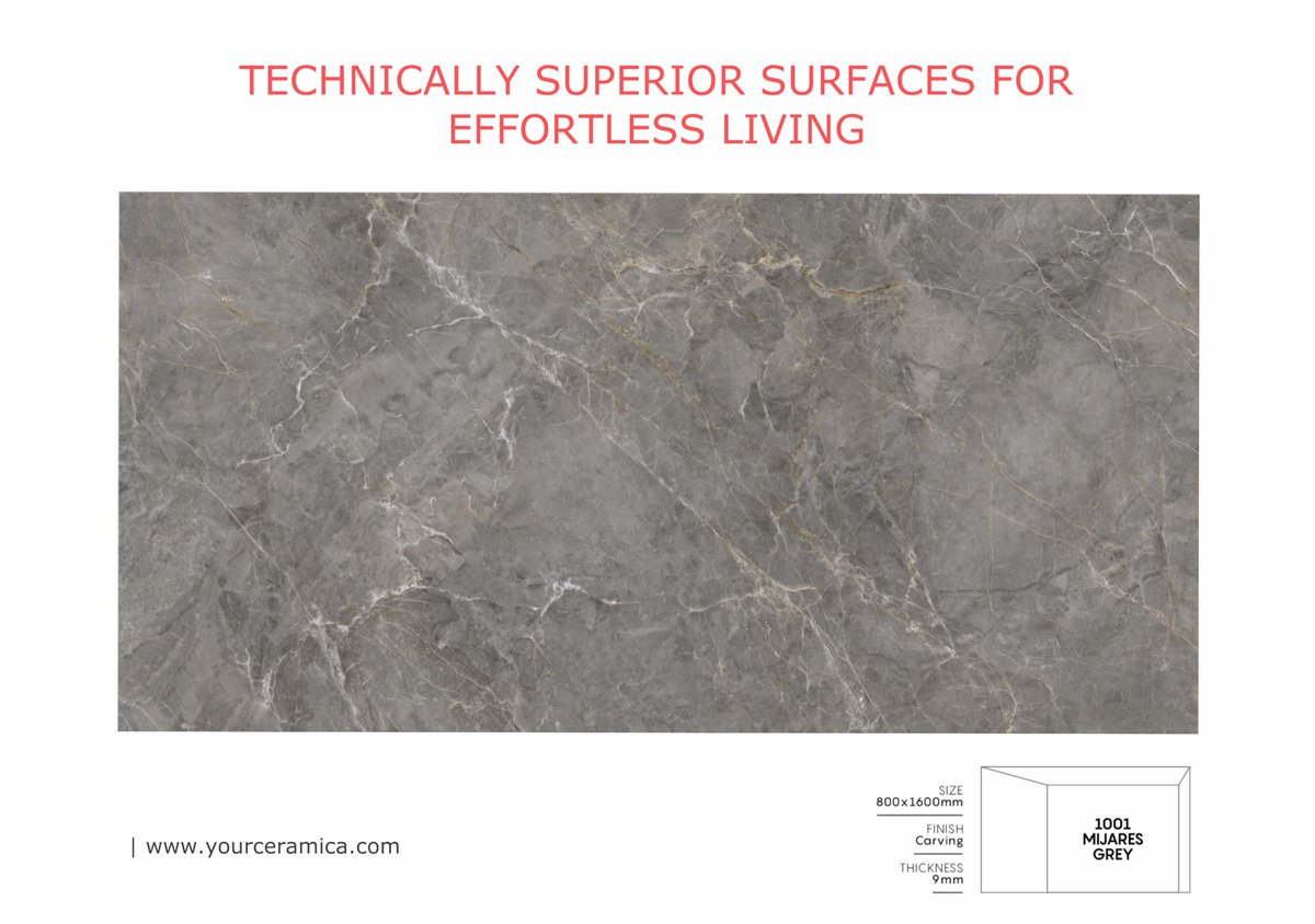 Technically superior surface for effortless living! 

For more info : yourceremica.com