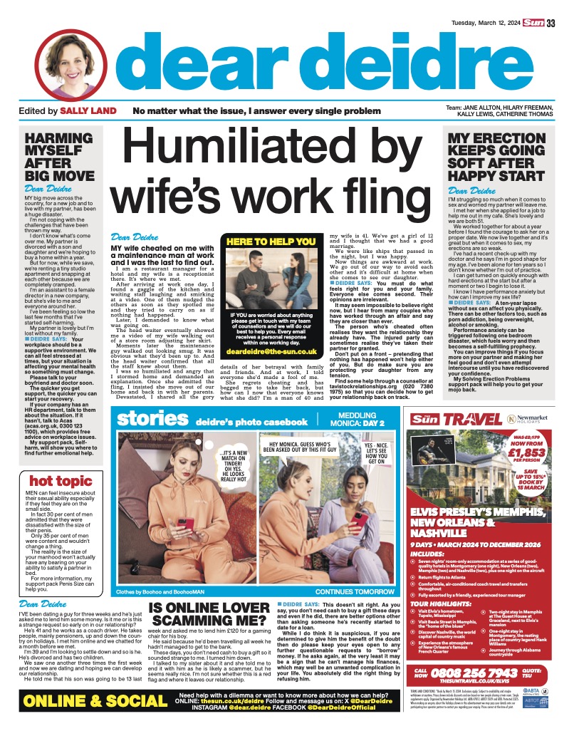Sal_Land's tweet photo. Red flags, open relationships and work affairs. This Tuesday one woman asks if she should be concerned after her new date asked her to lend him £130 to buy his son a birthday gift - he hadn't been able to get to the bank. What would you advise? #relationships https://t.co/ZIWbOBbOL6