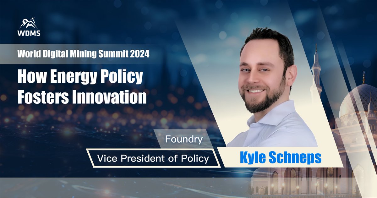 Welcome Kyle Schneps @GoBankYourself , VP of Public Policy from @FoundryServices to join us at #WDMS2024, he will be sharing how energy policy fosters innovation👏 Don’t miss it❗️