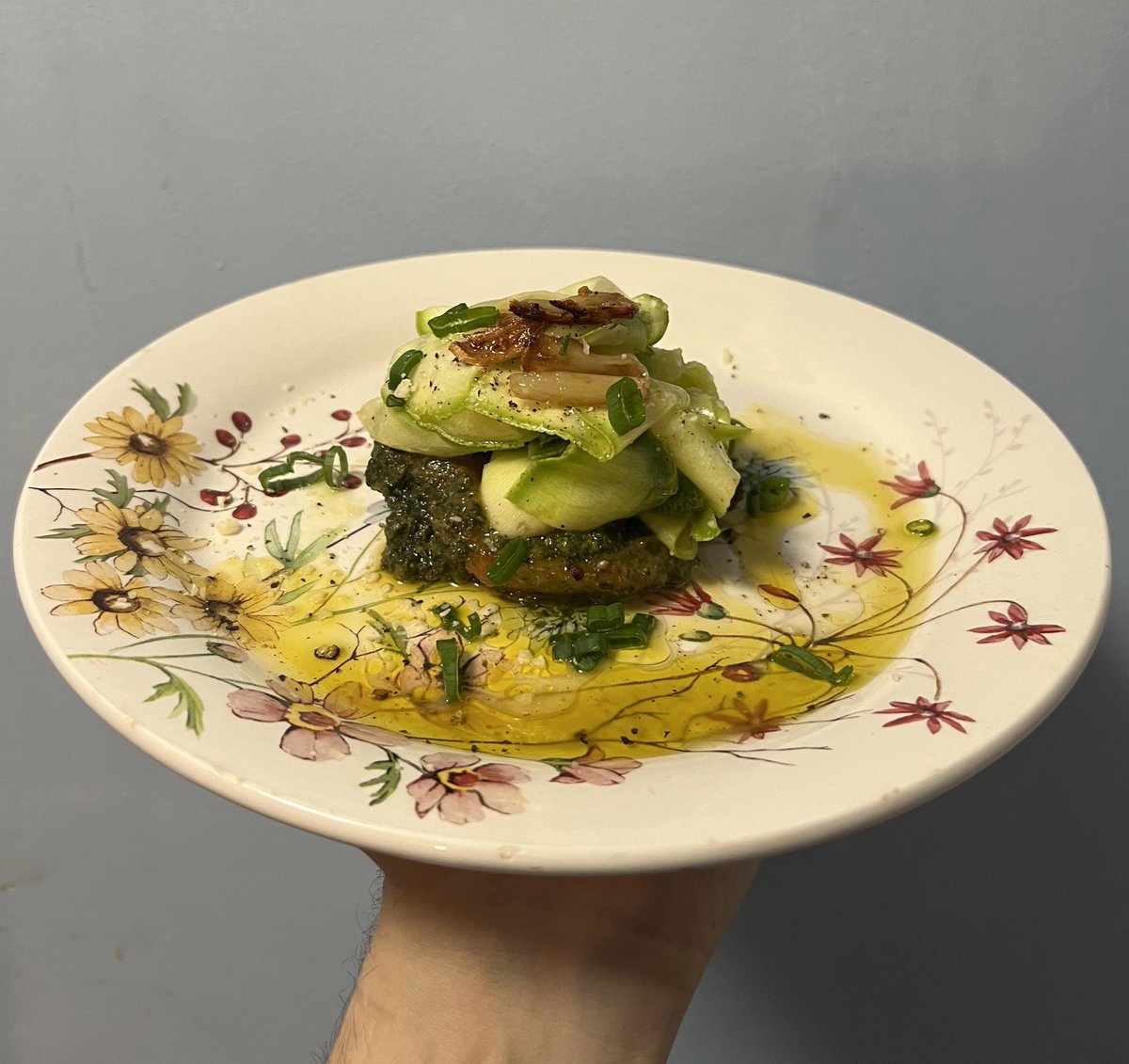 ChefLucas_Cater's tweet photo. blanched tomato with basil pesto and mexican zucchini ceviche https://t.co/qoaAJ58i3P