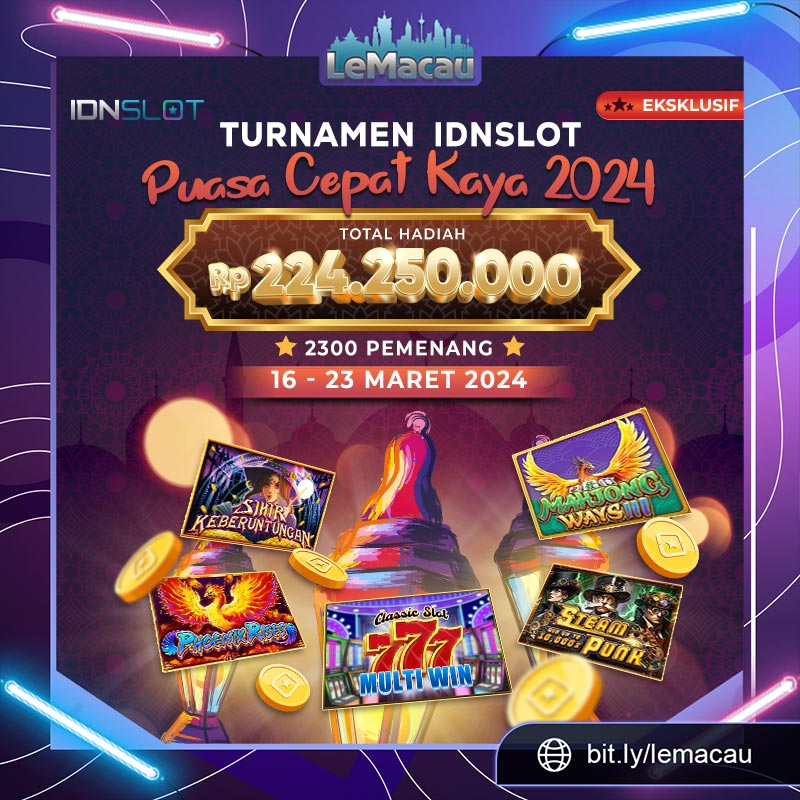 LemacauO's tweet photo. 💸🌟 Rasakan sensasi kemenangan dalam IDNSlot Puasa Cepat Kaya 2024 Exclusive di LEMACAU! Dari 16 - 23 Maret 2024, hadiah total Rp. 224.250.000 menanti 2300 pemenang! Segera bergabung dan tunjukkan kemampuan Anda dalam meraih hadiah besar! 🎁🎰 https://t.co/7BQawisE5J