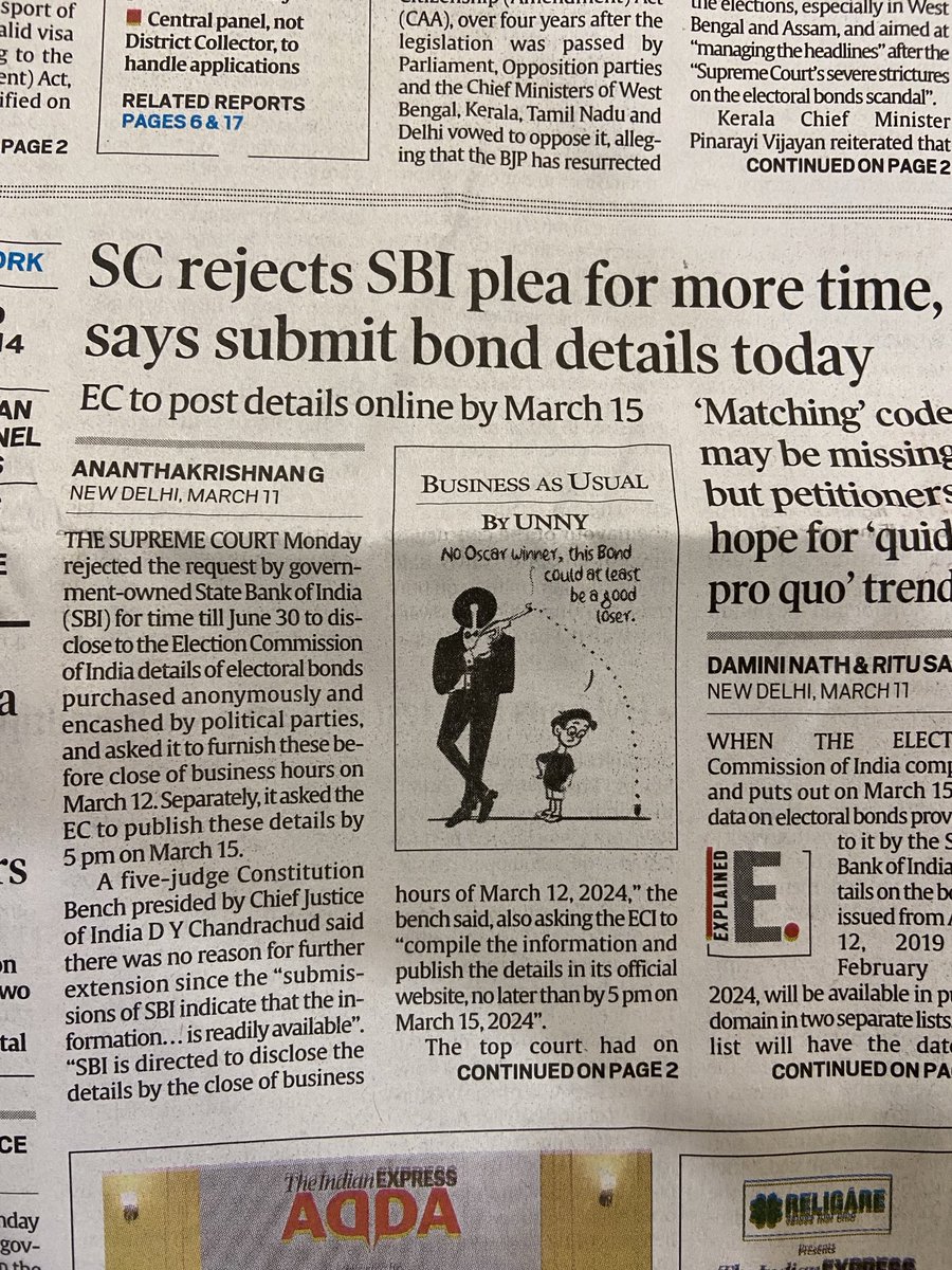 seemi_pasha's tweet photo. 2014: Modi promises to bring black money back from abroad 

2017: Modi Govt brings in the electoral bond scheme

Till Feb 2024: Electoral bonds collect over ₹16,518 crore

2024: Modi fought in court to not reveal who donated how much money to his party 

#KnowYourPM https://t.co/xwhmLsItR3