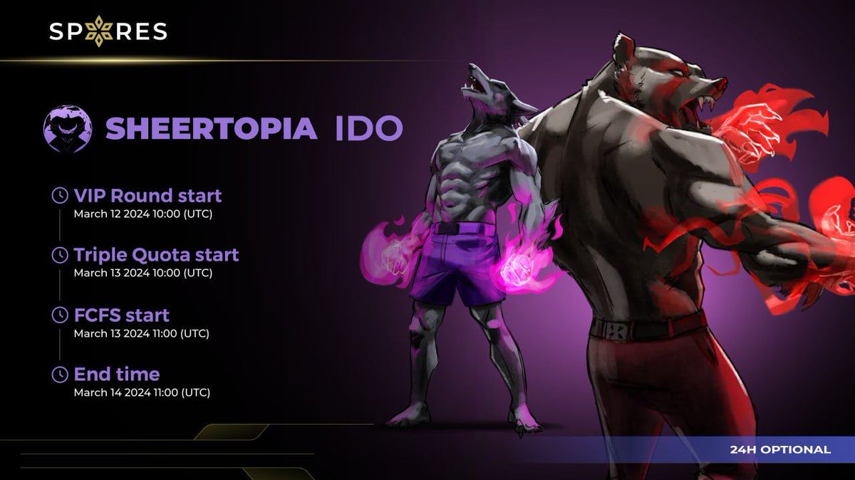 easyforshopping's tweet photo. #Giveaway #IDO #GEM Sheertopia - TGE 100%

Spores lại mang đến kèo nữa cho ae đây!
Giveaway 10 slot WL IDO ($300/slot) dự án @sheertopia 🔥

👉 Cách tham gia:
1. Điền form: https://t.co/iPCLH68zmd
2. Follow @sheertopia, @Spores_Network, and @easyforshopping 
3. Comment email và địa chỉ ví metamask dưới post này

Dàn backer dự án quá khủng khi có Immutable, Polygon, Coinbound, Skale và raise được gần nửa triệu đô trong vòng seed.

TGE 100% với cơ chế refund bao an toàn khi 12/3 bán IDO, 19/3 list sàn. Trong 24h, ae có thể chọn refund hoặc claim tùy anh em (giá trên IDO là lãi).

10 Whitelist sẽ phát cho 10 bạn may mắn. Kết quả công bố vào 15h ngày 12/3.