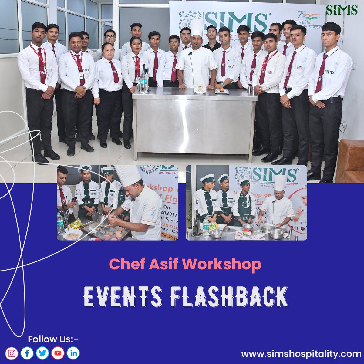Flashback to the Chef Asif Workshop! 🍳✨ Remembering the culinary magic at SIMS Institute of Hotel Management.

Admission now open for Degree and Diploma courses! 🎓
Visit us at simhospitality.com

#cheflife #culinarymagic #admissionopen