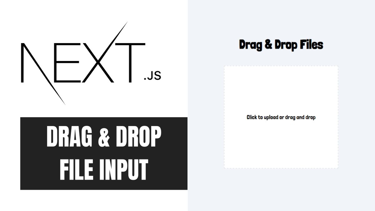 CodeWithMarish's tweet image. I just published Building a Drag-and-Drop File Uploader with Next.js 
Website Link: codewithmarish.com/post/nextjs-dr…
Medium Link: link.medium.com/lj6YrBWFTHb
Youtube Short: youtube.com/shorts/a6gbv-T…