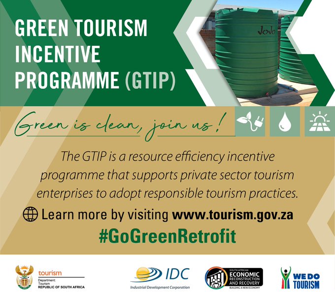 Tourism_gov_za's tweet photo. Watch how Anashe Guesthouse has switched to energy efficient solutions with the assistance of our Green #TourismIncentiveProgramme - https://t.co/KBCoi00QXH
Apply by end of March 2024 for this programme by visiting https://t.co/oFsrKRswQn
#GTIP #greentourism  #GoGreenRetrofit https://t.co/Gs8cqpXyGO