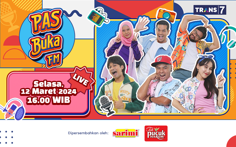 TRANS7's tweet photo. Jam segini badan lagi kerasa lemes-lemesnya nih! Tapi gak jadi alasan buat gak nonton #PASBukaFM01 jam 16.00 WIB nanti kan? #Sarimi2500 #UenaknyaNendangTerus #T7ESPRT https://t.co/feVvUcAoZA