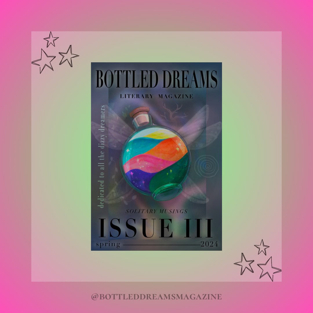 ☾☼ Dizzy dreamers, we are giving you a first look at Issue III’s cover! ✧˖° Stay tuned for the release on March 20, 2024!
