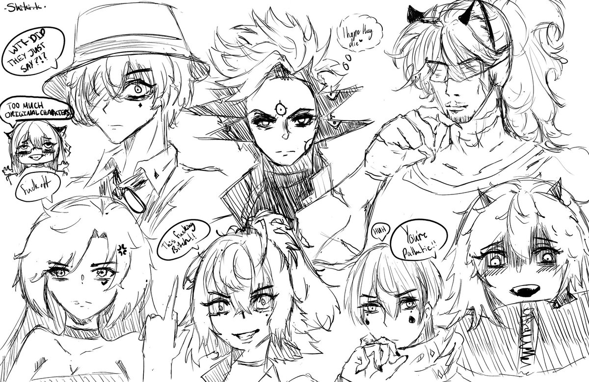 Shikigami_Kit's tweet photo. Might redraw every one of their designs as they are kinda outdated in my mind!! https://t.co/CyzDQKsOVh