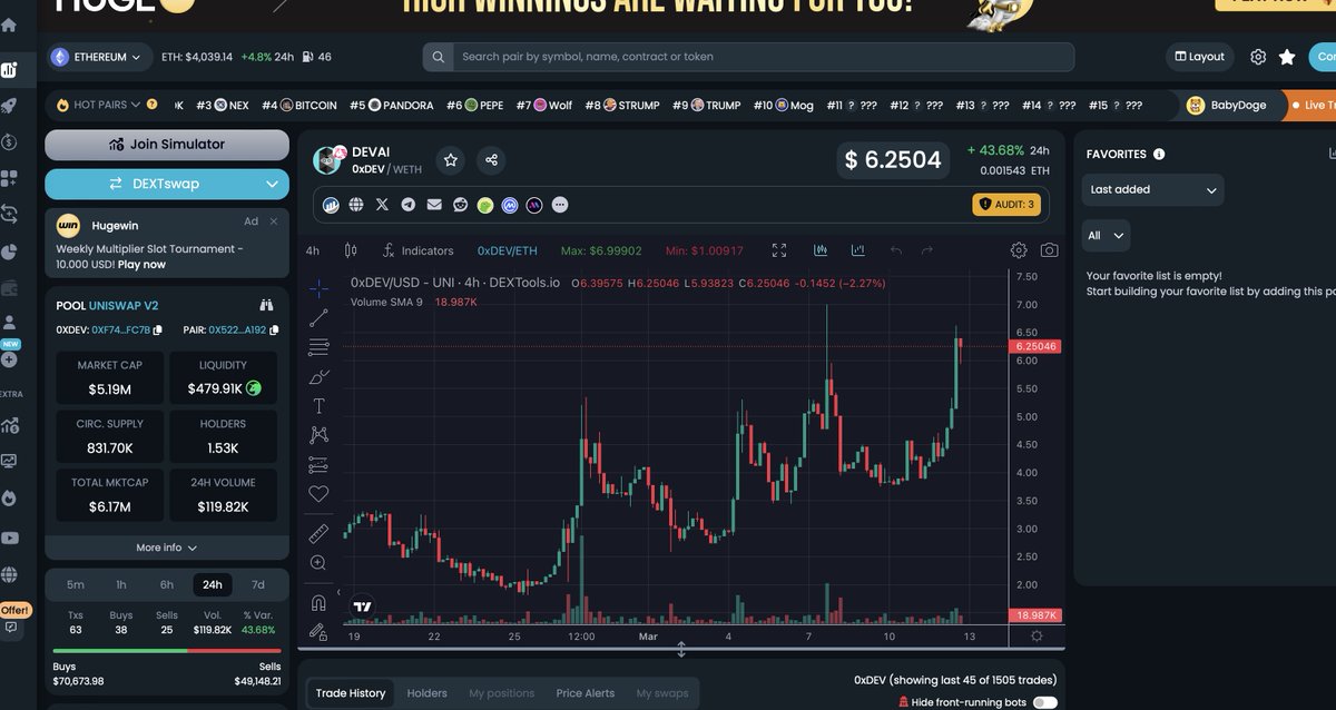 AdrianStarr108's tweet photo. My buddy shilled me $PAAL at .28 and $DEVAI #DEVAI #OxDEV prepared for launch

Missed @PaalMind here's a killer #AI project at 5 million mc but not for long

@ContractDevAi uses AI to code for no-coders to easily deploy new projects in a few clicks
Rev share
Launchpad
Unbeatable https://t.co/g1NhrCAQd7