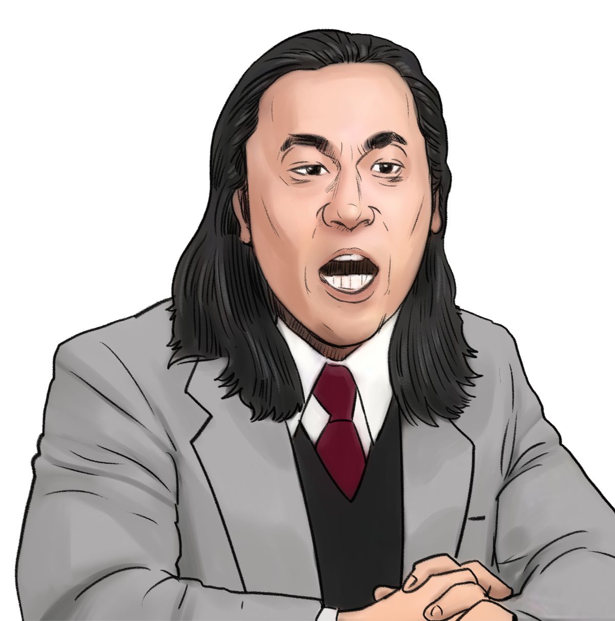 武田鉄矢 金八先生 似顔絵 （鉛筆画） 最終価格 武田鉄矢 金八先生 似顔絵 （鉛筆画） 最終価格