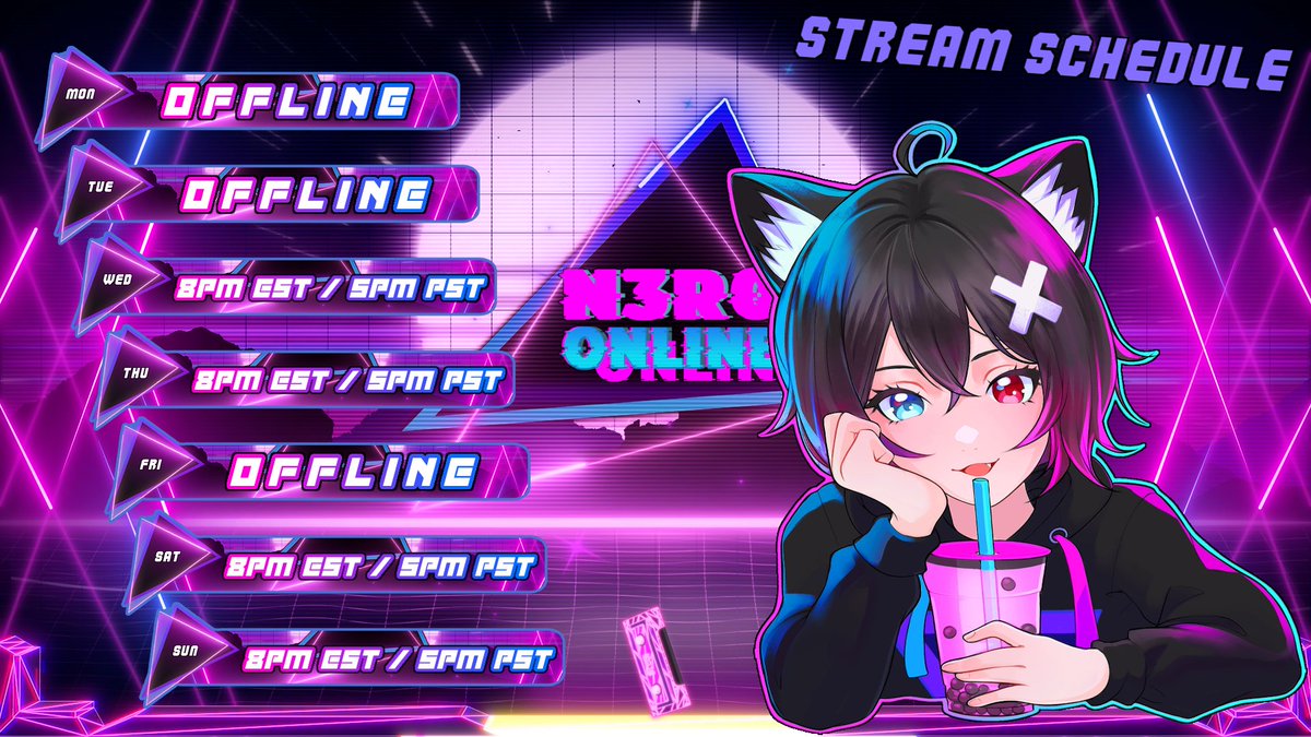 N3R0_NET's tweet image. A:\&amp;gt; N3R0\stream_start.bat _

               Starting  [ N3.r00 ] . . .

                    Initializing  [ STREAM ] . . .

     //  HEY GUYS !
   //  NEW SCHEDULE JUST DROPPED ! 📆
 //  COME HANG OUT !
