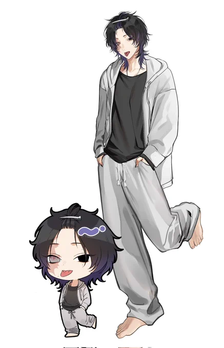 立ち絵とちびキャラの組み合わせ可愛すぎてウッッ 