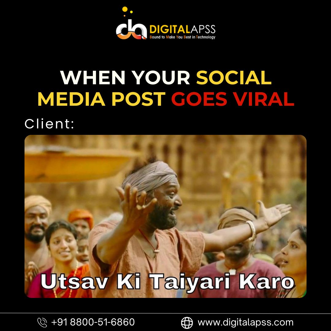 digitalapss's tweet photo. Ignite brand growth with DIGITALAPSS' Social Media Plan. Get seen and get heard across the digital sphere.
.
.
🌐 https://t.co/D8KNQatkmW 📱+91 8800-51-6860 (24x7)
.
.
.
#Digitalapss_official #ViralPost #SocialMediaFame #UtsavKiTaiyaari #CelebrationMode #PostGoingViral https://t.co/SBSzYxFF4Z