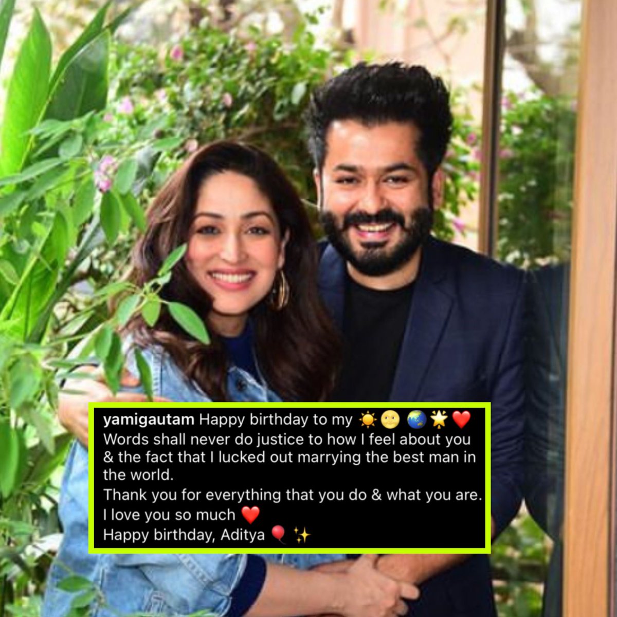 #YamiGautam pens a sweet birthday message for husband #AdityaDhar