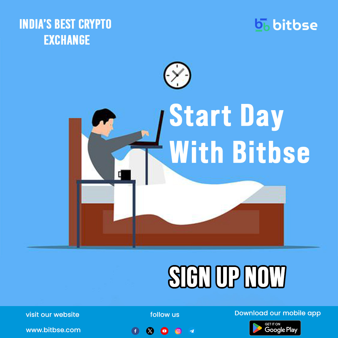 bitbse's tweet photo. Start your Day with Bitbse Exchange ✨✅🪙
.
#bitbsetrading #bitbseexchange #cryptotraders #cryptocoins #indiacryptoexchange #cryptotraders #cryptoapp #investincrypto #investorlife
.
Disclaimer: Nothing on this page is financial advice, please do your own research! https://t.co/tsmpkS4Ab6